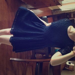 Blue Lacey Mini dress